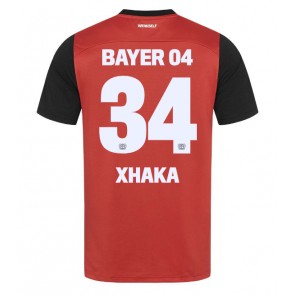 Bayer Leverkusen Granit Xhaka #34 Replika Hjemmebanetrøje 2024-25 Kortærmet